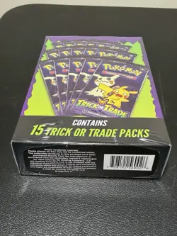 NEW 2025 Pokemon TCG TRICK OR TRADE BOOSTER BUNDLE - Factory Sealed - 15 Packs - Image 3