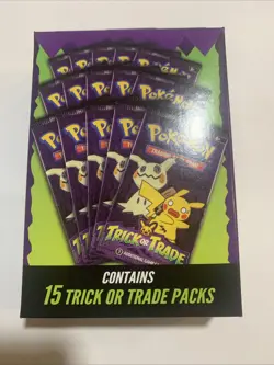 2025 Pokemon TCG TRICK OR TRADE BOOSTER BUNDLE New Sealed Halloween 15 Packs - Image 1