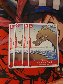 4x Lord of the Coast C Carrying On His Will OP13-010 NM One Piece - Image 1