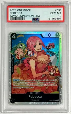 2023 One Piece Rebecca OP05-091 PSA 10 Gem Mint SR English Awakening New Era - Image 1