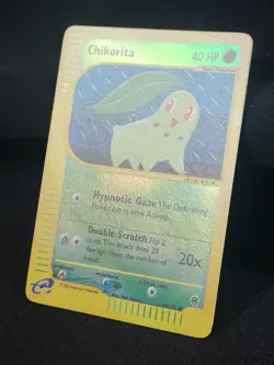 Pokemon TCG Chikorita 99/165 Reverse Holo BayLeef 71/165 Non Holo Expedition NM - Image 5