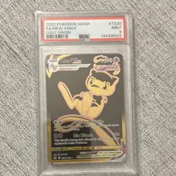 Pokemon Mew VMAX Secret Rare TG30 Lost Origin Trainer Gallery Holo 310 HP PSA 9 - Image 1