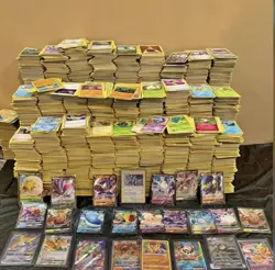 Pokemon Card Lot 100 Official TCG Cards Ultra Rare Included EX GX V MEGA + HOLOS - Image 1