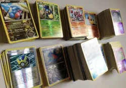 Pokemon Card Lot 100 Official TCG Cards Ultra Rare Included EX GX V MEGA + HOLOS - Image 5