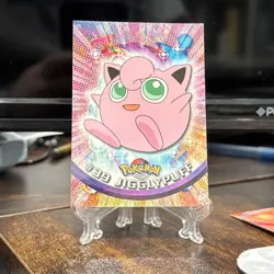 Jigglypuff #39 Topps Pokemon Card Topps Blue Logo TV Animation Edition non Holo - Image 1