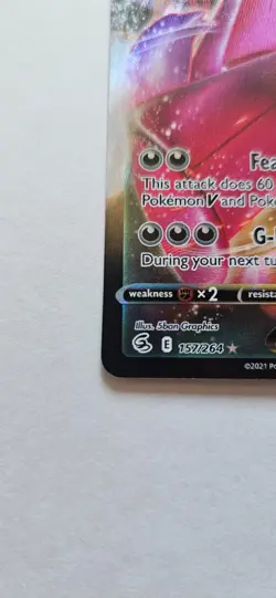 Pokemon TCG Card Gengar VMAX 157/264 SWSH08 Fusion Strike Holo NM Ultra RARE - Image 4