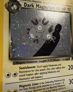 Pokemon Dark Magneton Holo 11/82 Team Rocket Set WOTC 2000 Vintage Card - Image 3