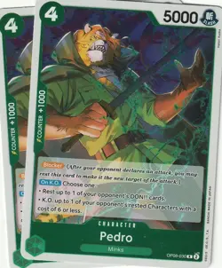 2x OP08-030 Pedro R Playset - One Piece Card Game - Two Legends English NM/M - Image 1