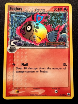 Feebas 49/101 EX Dragon Frontiers Pokemon Card Reverse Holo Foil Rare MP - Image 1