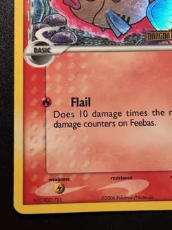 Feebas 49/101 EX Dragon Frontiers Pokemon Card Reverse Holo Foil Rare MP - Image 5