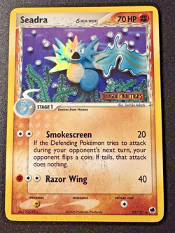 Seadra 22/101 EX Dragon Frontiers Pokemon Card Reverse Holo Foil Rare VHP - Image 1