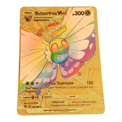 Butterfree VMAX Rainbow Gold Foil Fan Art Display Card HP300 - Image 1
