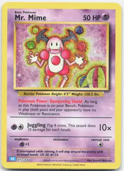 Mr. Mime Classic Collection Trading Card Game Classic CL Psychic Holofoil 013/03 - Image 1