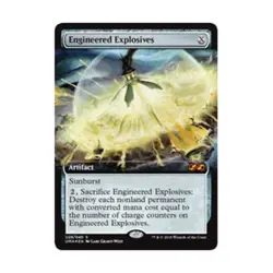 WOTC MtG Ultimate Masters: Box Toppers Engineered Explosives (S) (Foil) NM - Image 1