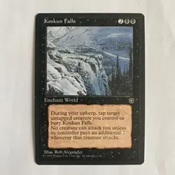 MTG Magic the Gathering English Koskun Falls 1995 Homelands NM - Image 1