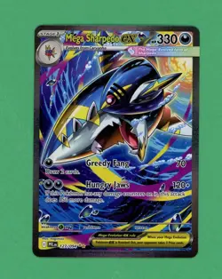 Mega Sharpedo EX Pokemon Phantasmal Flames Special Illustration Rare NM 127/094 - Image 1