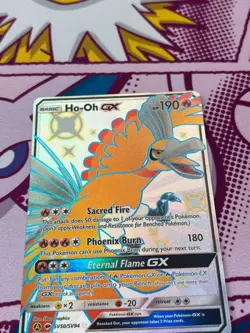 Pokemon TCG - Ho-Oh GX SV50/SV94 - Hidden Fates - Full Art - Shiny - NM - Image 3