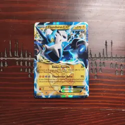 Thundurus EX BW81 Pokemon BW Black Star Promos Promo Heavily Played HP 1 - Image 1