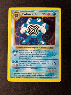 Poliwrath - Shadowless Base Set - 13/102 - Pokemon - HP - Image 1