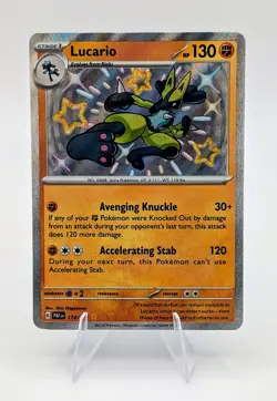 Pokemon TCG: Lucario Paldean Fates - 174/091 - NM - Image 1