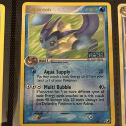 Pokemon Vaporeon 19/115 Unseen Forces Holo Rare Stage 1 70 HP English - Image 1