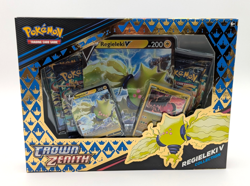 Sealed Pokemon Crown Zenith Regieleki & Regidrago V Collection w/ Galarian Tins - Image 2