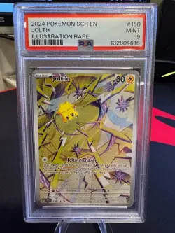 2024 Pokemon Joltik Illustration Rare Stellar Crown 150 PSA 9 - Image 1
