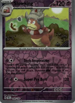 Slowking 58/142 Uncommon Stellar Crown Pokemon Reverse Holo Lightly Played - Image 1