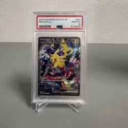2023 POKEMON JPN WCS23 WORLD CHAMPIONSHIP YOKOHAMA DECK #001 PIKACHU EX PSA 10 - Image 1