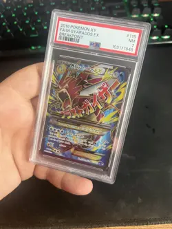 PSA 7 Pokemon M Gyarados EX Full Art Holo 115/122 Breakpoint Ultra Rare English - Image 3
