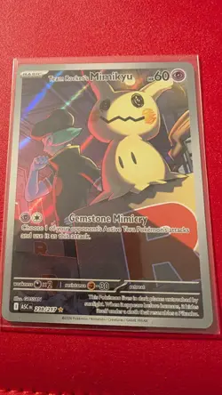 Pokemon Team Rocket's Mimikyu Full Art Holo Rare Ascended Heroes 238/217 - Image 1