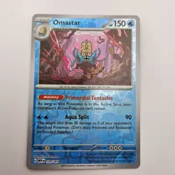 Omastar Reverse Holo Rare 151 139/165 NM Pokemon TCG - Image 1