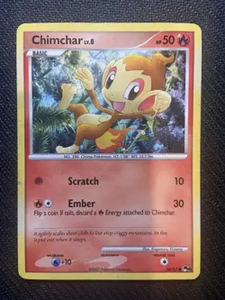 Chimchar 14/17 Pop Series 6 Pokemon English Non Holo 2007 - Image 1