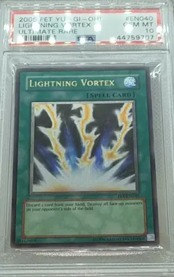 YU-GI-OH 2005 LIGHTNING VORTEX FET-EN040 ULTIMATE UNLIMITED PSA-10 - Image 5