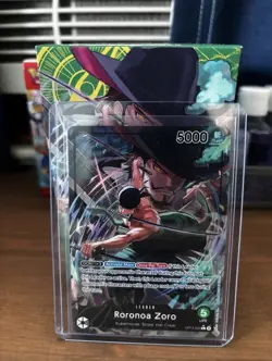 One Piece Roronoa Zoro Leader Alt Art Foil OP12-020 - Image 1
