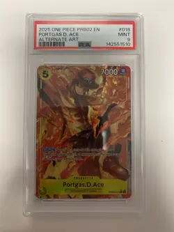 2025 One Piece PRB02 Portage D Ace Alt Art PSA 9 - Image 1