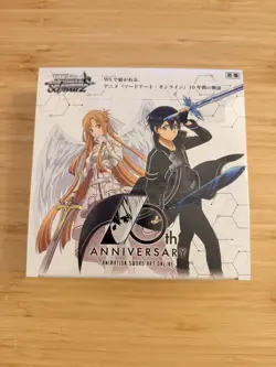 Weiss Schwarz Sword Art Online 10th Anniversary | Sealed Booster Box | 16 Packs 4573592710634 - Image 1