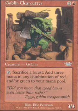 Goblin Clearcutter - Light Play MTG Legions - Image 1