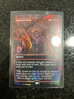 1x Insurrection MTG Commander Masters Borderless Mythic Rare Foil NM - Image 1