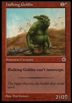 Hulking Goblin - Light Play MTG Portal - Image 1