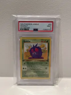 PSA 9 Wotc Pokemon 1st Edition Venonat - Jungle #63 - Image 1