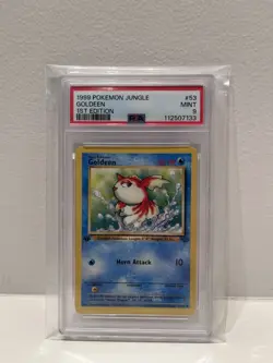 PSA 9 Wotc Pokemon 1st Edition Goldeen - Jungle #53 - Image 1
