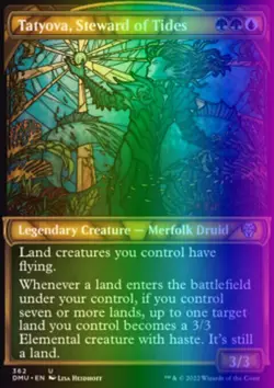 MTG Tatyova, Steward of Tides (362/462) Dominaria United NM FOIL - Image 1
