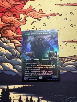 Lumra, Bellow of the Woods (Borderless) (0342) Bloomburrow Foil - Image 1