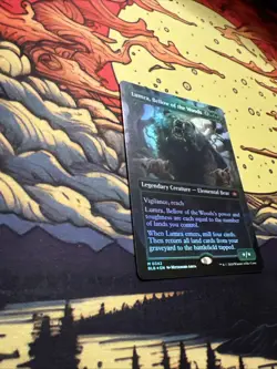 Lumra, Bellow of the Woods (Borderless) (0342) Bloomburrow Foil - Image 2