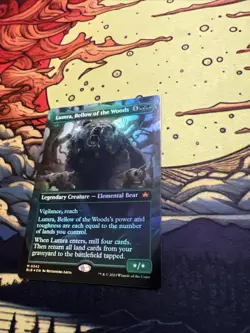 Lumra, Bellow of the Woods (Borderless) (0342) Bloomburrow Foil - Image 3