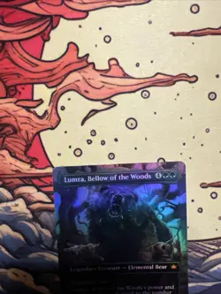 Lumra, Bellow of the Woods (Borderless) (0342) Bloomburrow Foil - Image 4