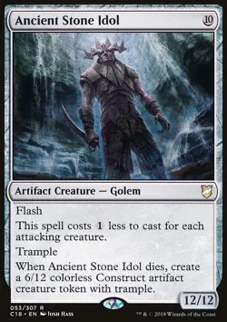 MTG Magic the Gathering Ancient Stone Idol (53/334) Commander 2018 LP - Image 1