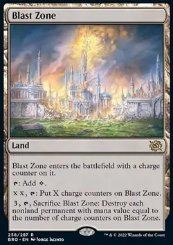 MTG Magic the Gathering Blast Zone (258/399) The Brothers' War NM - Image 1