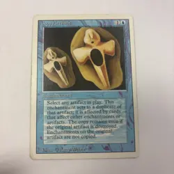 Copy Artifact MP Revised MTG Blue Enchantment English Regular White Border - Image 1